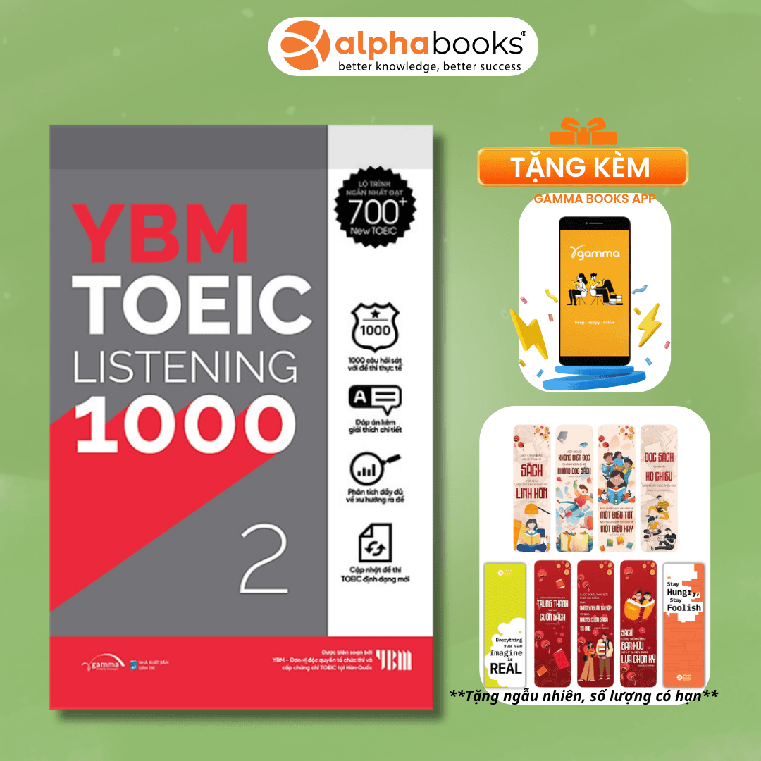 YBM TOEIC Listening 1000 Tập 2 Mục Tiêu Đạt 700 Điểm TOEIC
