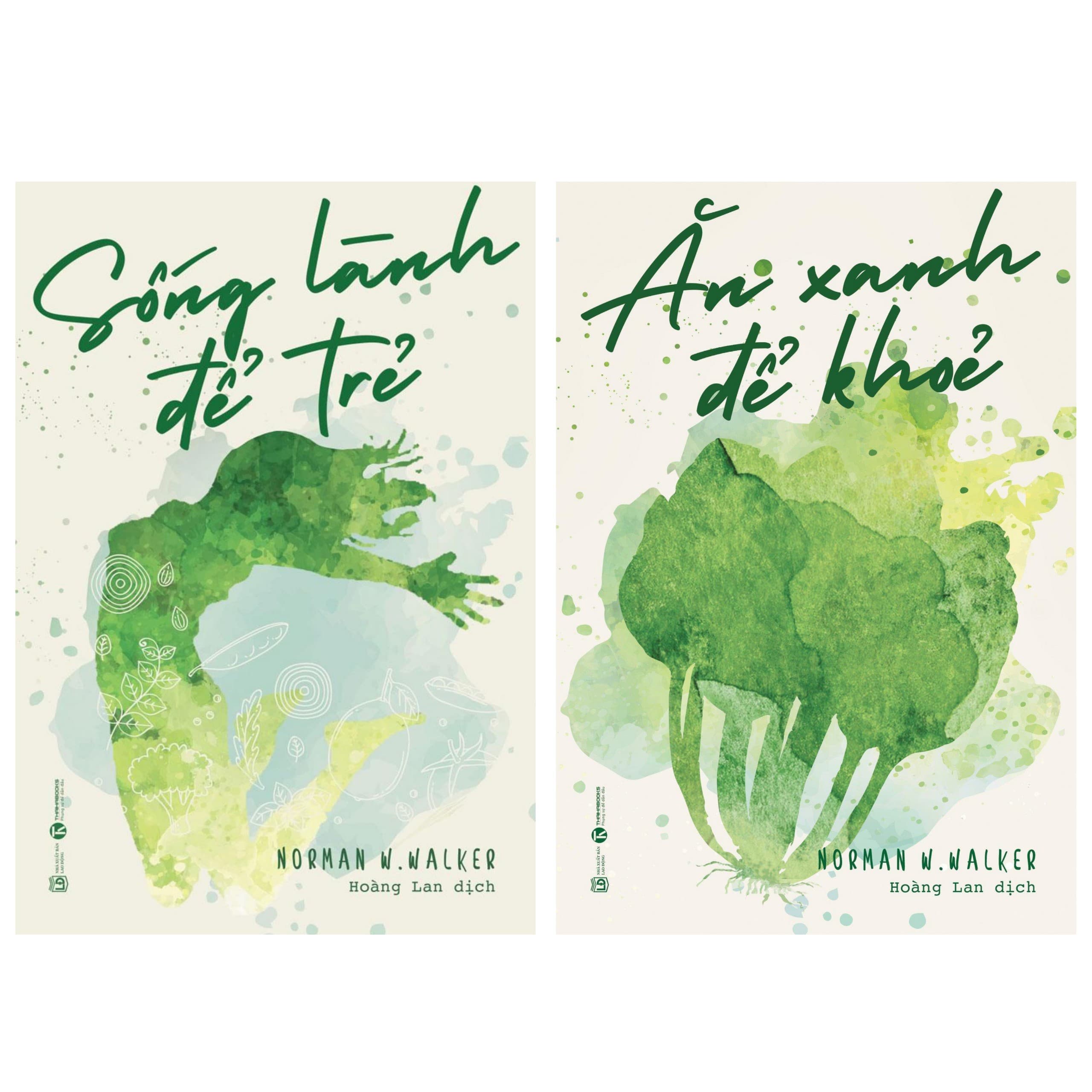 Combo sống Trẻ Khỏe Sống lành để trẻ Ăn xanh để khỏe tặng kèm BOOKMARK HAPPY LIFE