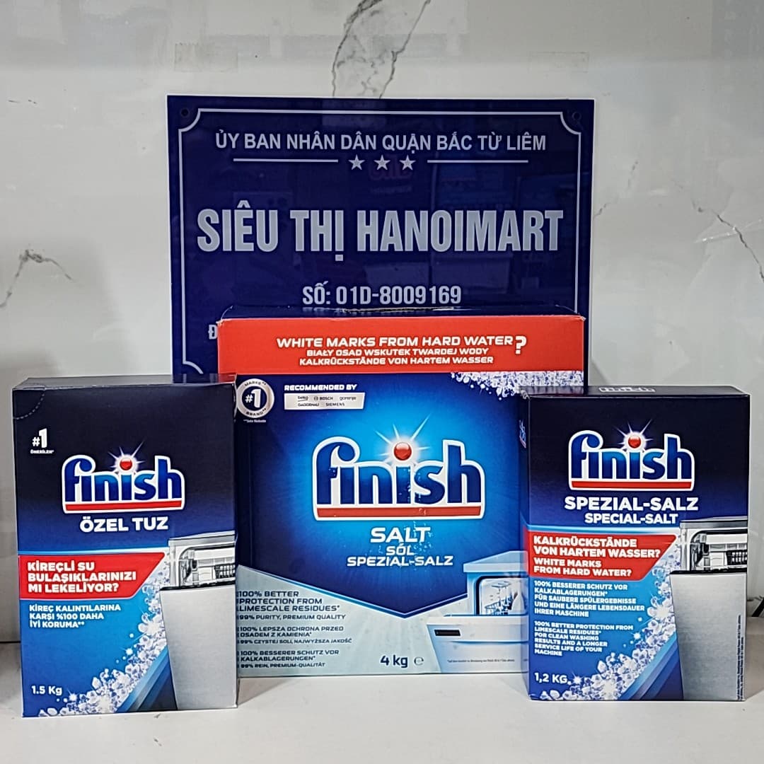 Muối Rửa Bát Finish 4.0kg hộp 1 2kg Hầng mới