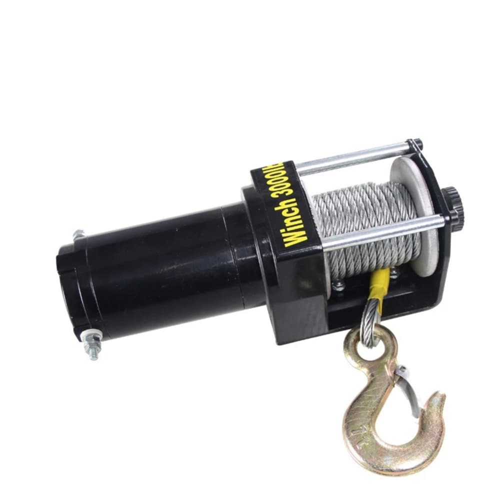 Tời Cứu Hộ Ô Tô ABG12V 3000 LBS Tời Ắc Quy Thiết Kế Chuyên Dụng Cho Cứu Hộ Giúp Nâng Hạ Kéo Các Vật Nặng Ô Tô