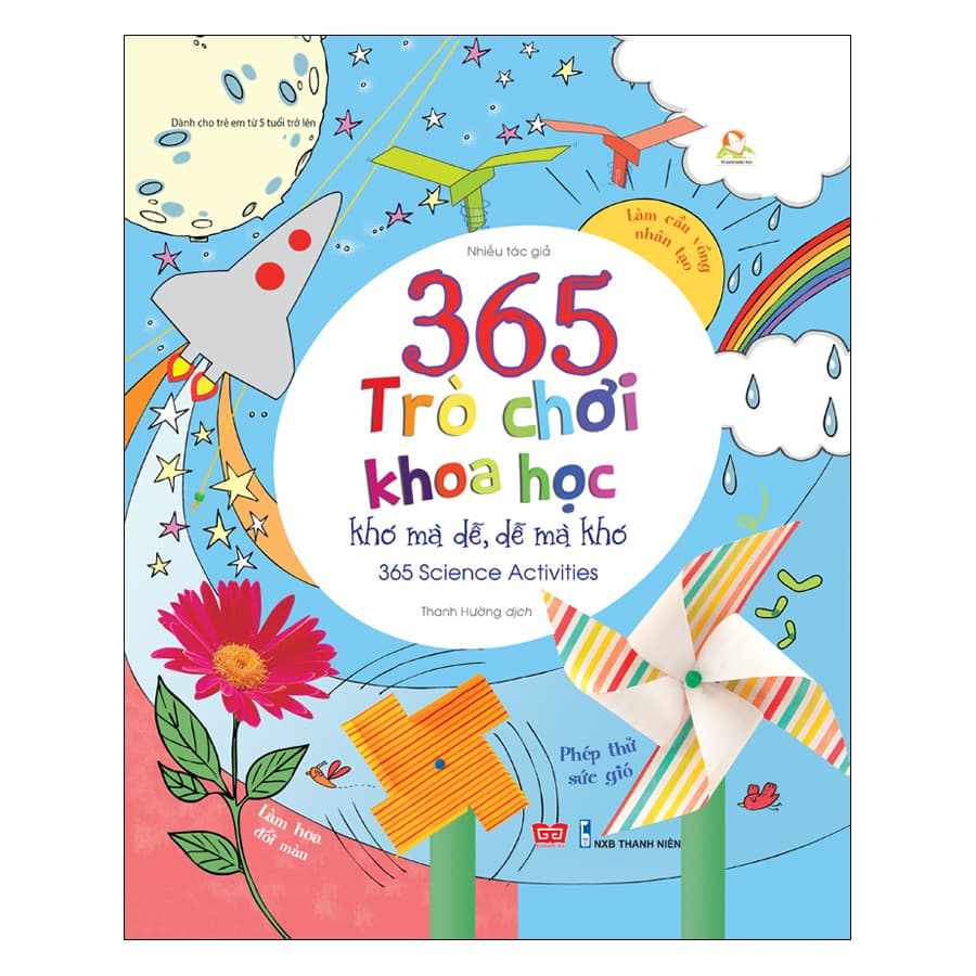 Sách 365 Trò Chơi Khoa Học Khó Mà Dễ Dễ Mà Khó Tái Bản 2018
