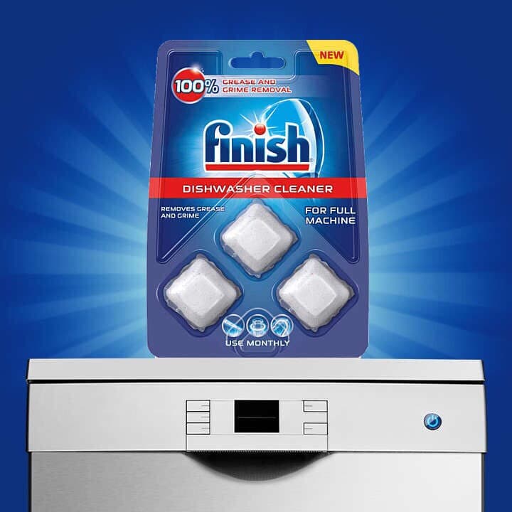 vệ sinh máy rửa bát finish vỉ 3 viên