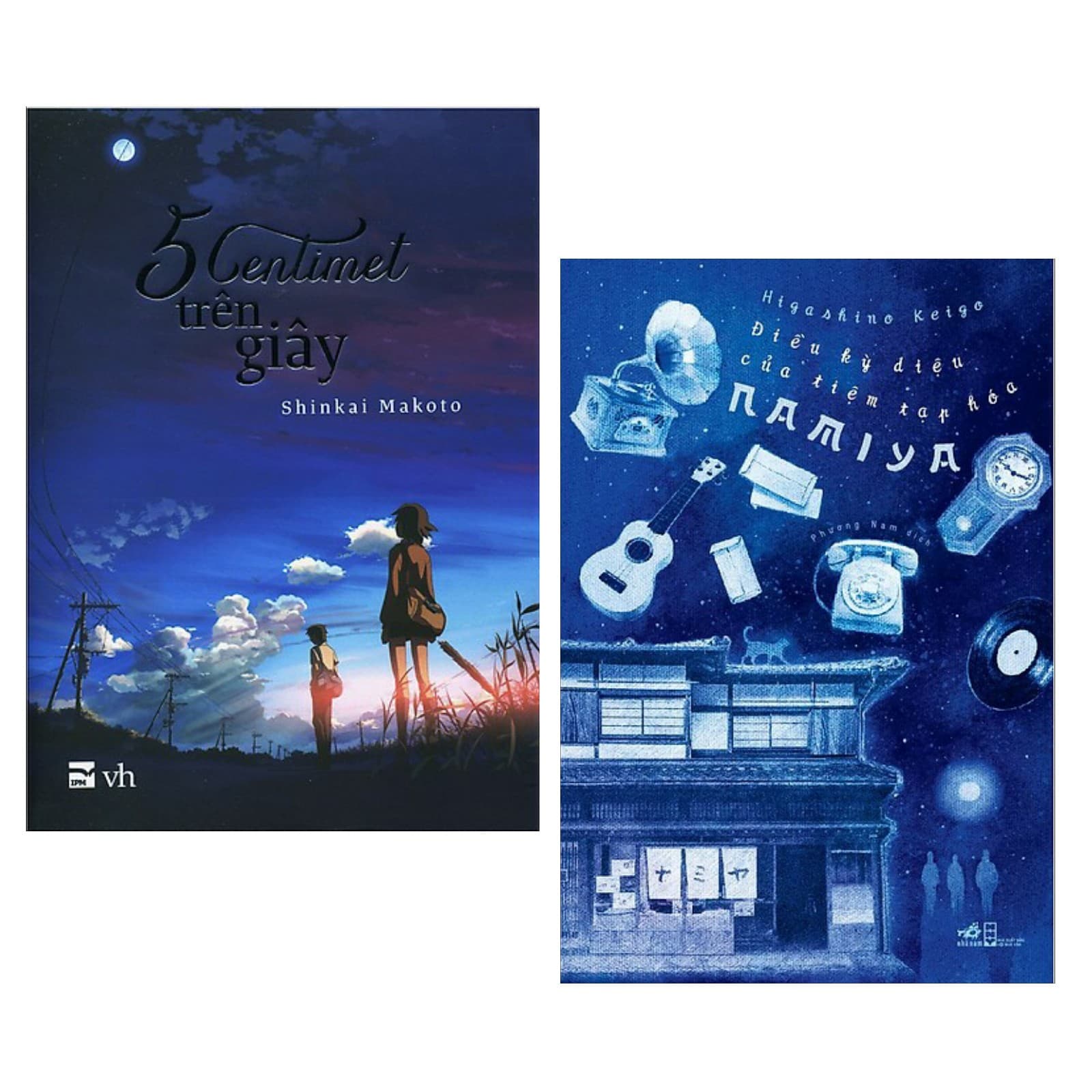 Combo Sách 5 Centimet Trên Giây Điều Kỳ Diệu Của Tiệm Tạp Hóa 2 cuốn Tặng kèm bookmark Happy Life