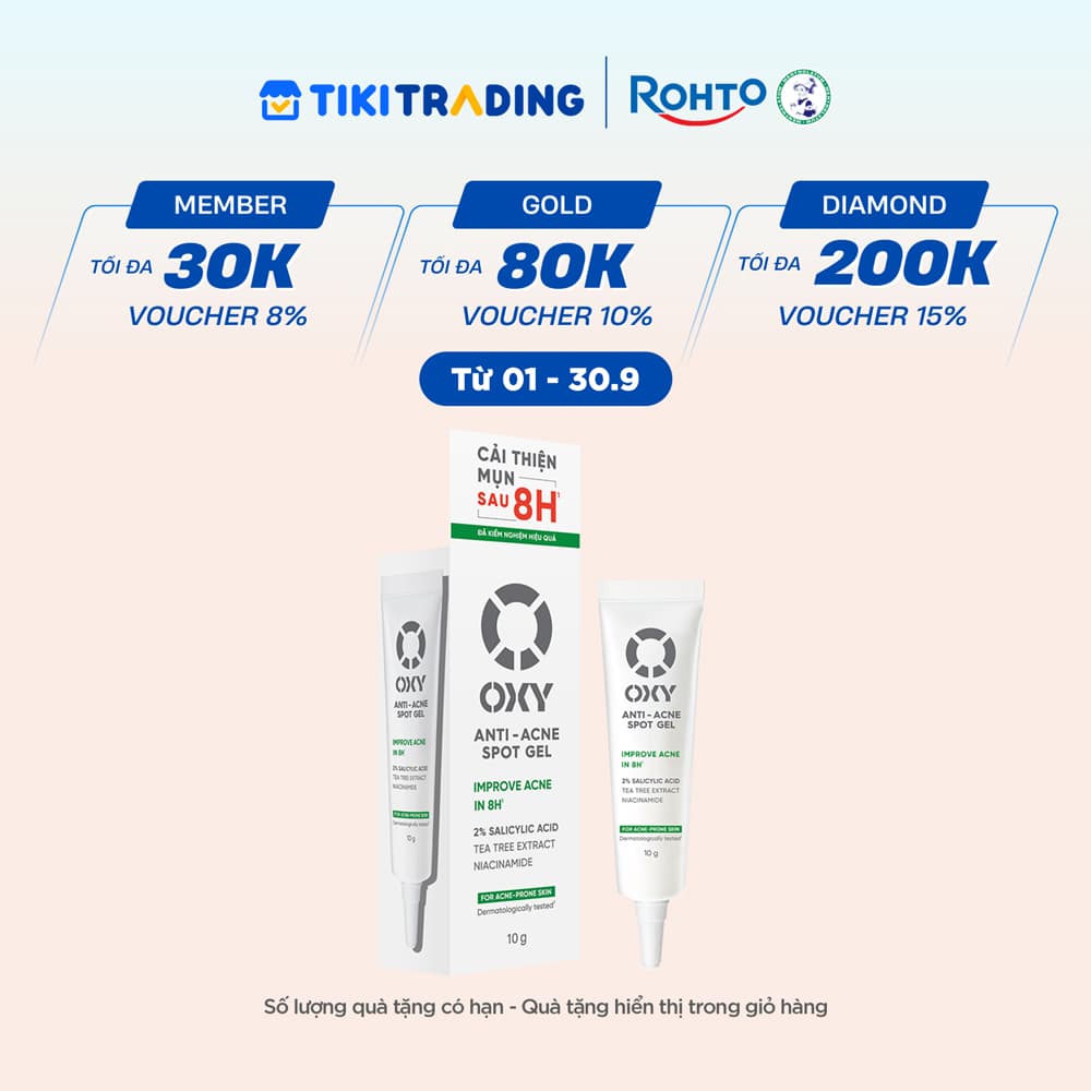 Gel chấm mụn mờ thâm Oxy Anti Acne Spot Gel 10g
