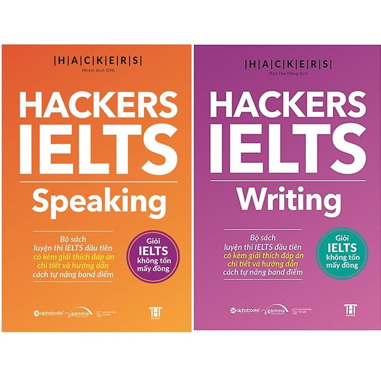 Combo 2 Cuốn Hackers IELTS Hackers IELTS Speaking Hackers IELTS Writing