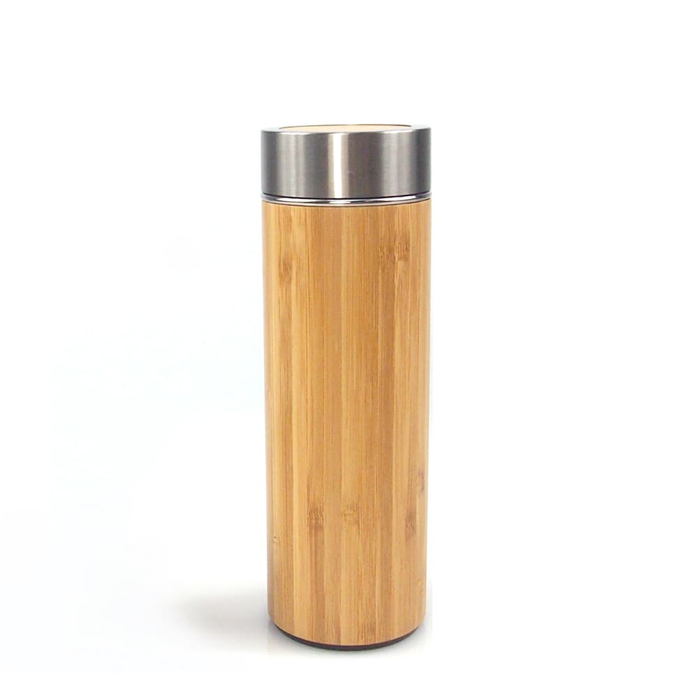Bình giữ nhiệt vỏ tre 350450ml Quà tặng sinh nhật Doanh nghiệp... 450ml