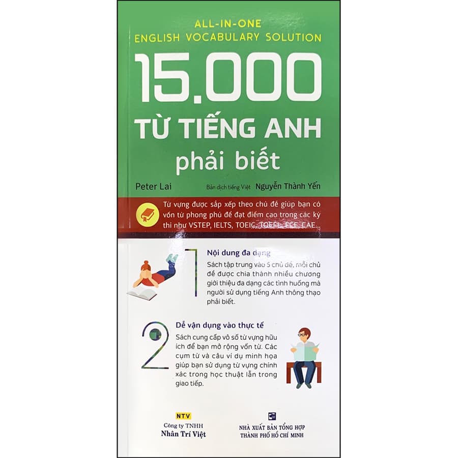 Sách 15.000 từ tiếng Anh phải biết Quét mã QR và đăng ký để nghe file MP3