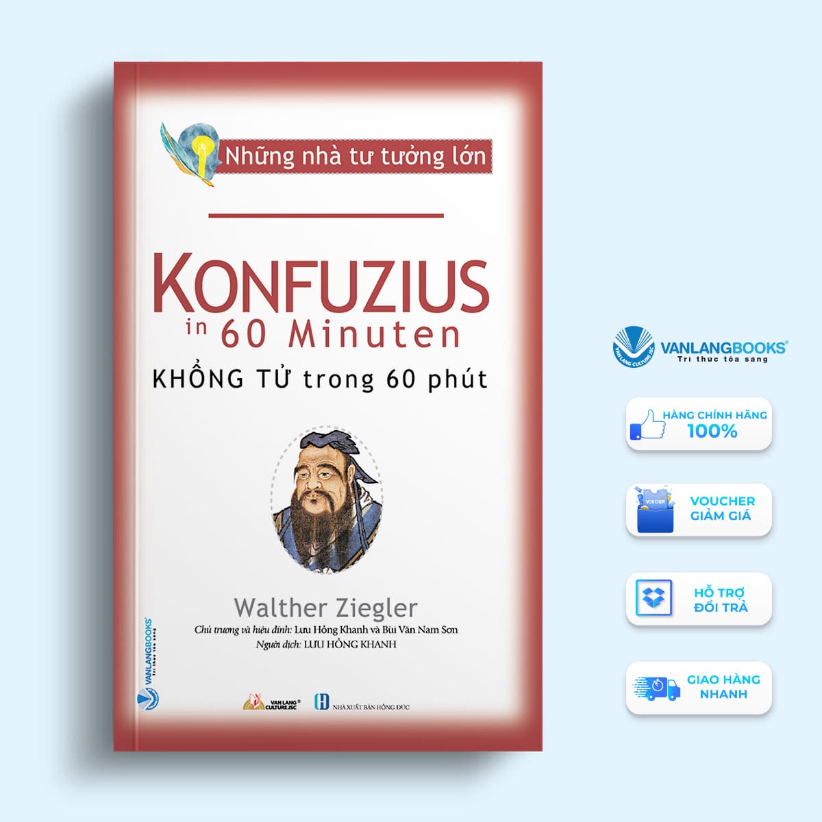 Những Nhà Tư Tưởng Lớn Khổng Tử Trong 60 Phút Vanlangbooks