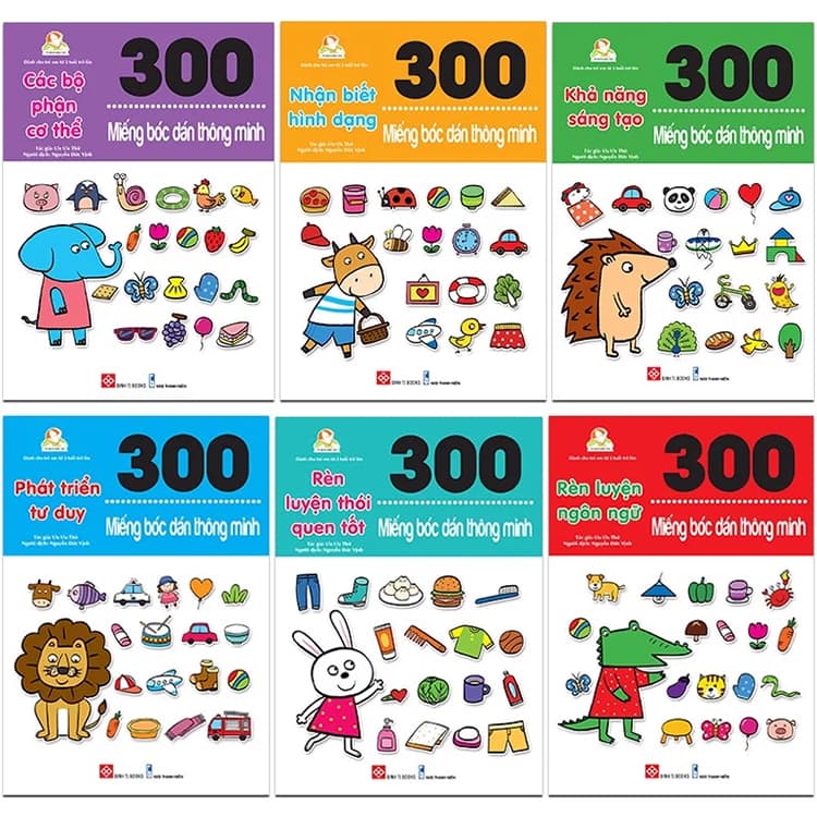 Combo 300 Miếng Bóc Dán Thông Minh 6 Cuốn