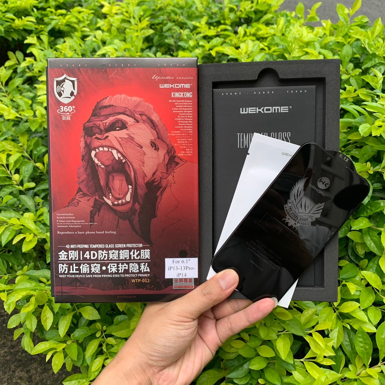 Kính Cường Lực Chống Nhìn Trộm KingKong Dành Cho iPhone 13 13Mini 13Pro 13Pro Max iPhone 14 14Plus 14Pro 14Pro Max Dán Full Màn Full Hộp iPhone 14