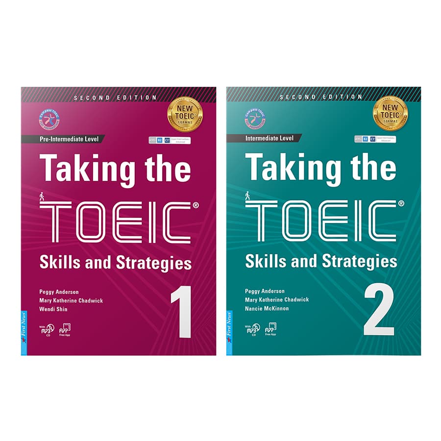 Combo Taking The TOEIC Skills and Strategies 1 2 tặng 1MP3