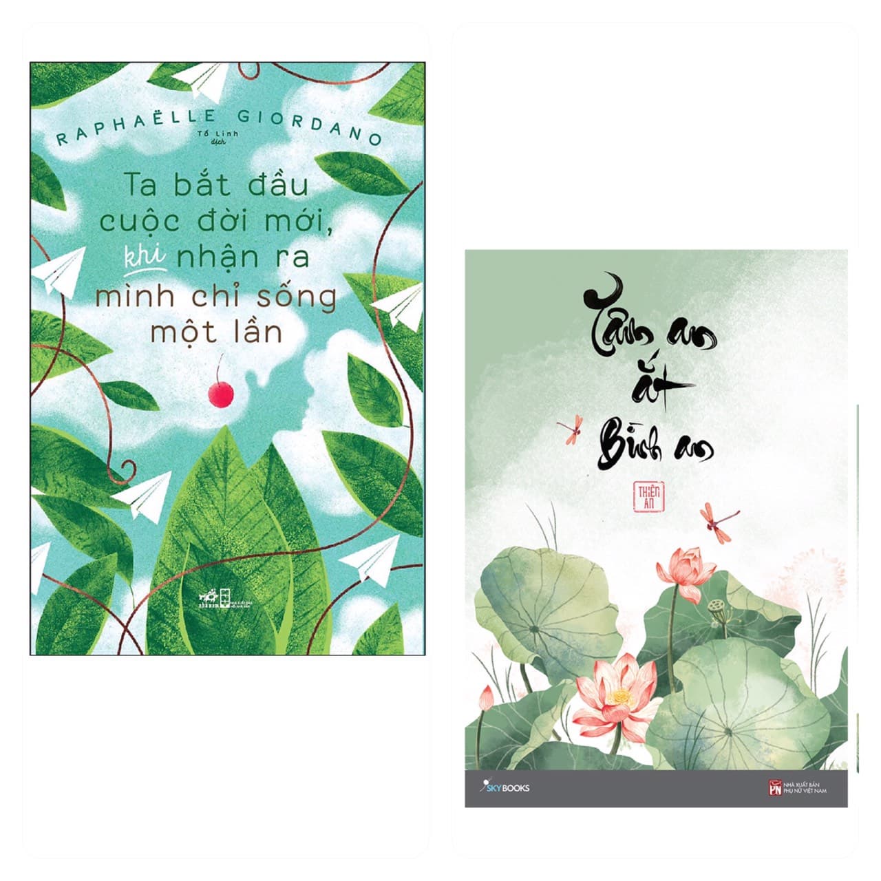Combo 2 cuốn Ta bắt đầu cuộc đời mới khi nhận ra mình chỉ sống một lần Tâm An Ắt Bình An Top Sách Bán Chạy Nhất Sống Thanh Thản Tặng Kèm Bookmark