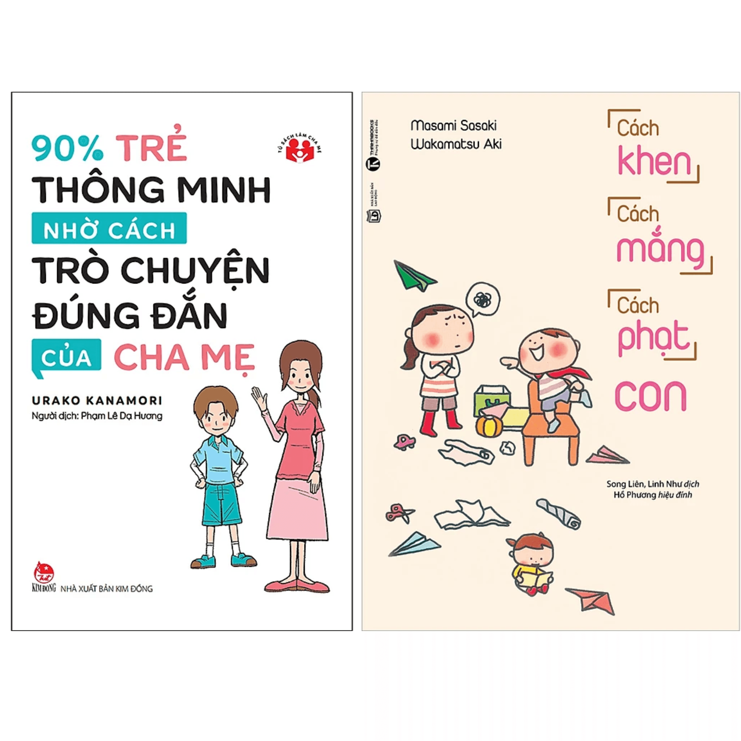 Combo 2Q 90 Trẻ Thông Minh Nhờ Cách Trò Chuyện Đúng Đắn Của Cha Mẹ Cách Khen Cách Mắng Cách Phạt Con