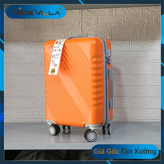 Vali Kéo Thời Trang NiceVilla Size 20inch & 24 Inch & 28inch Size 20 inch Màu Cam Orange