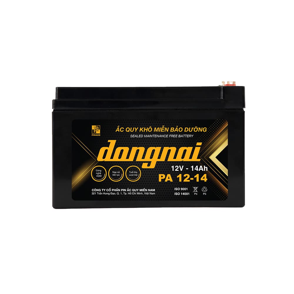 Ắc quy Xe đạp điện Đồng Nai PA 12 14 12V 14Ah