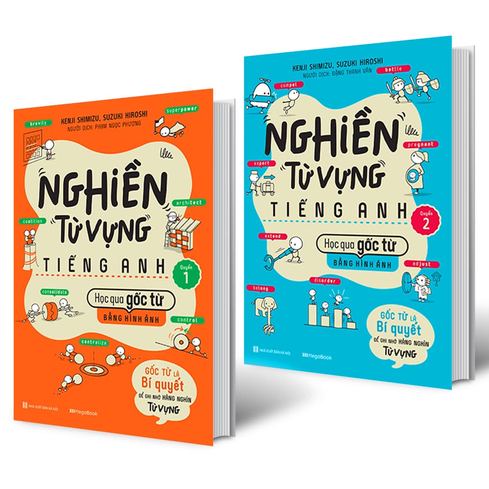 Combo 2 Cuốn Nghiền Từ Vựng Tiếng Anh Học Qua Gốc Từ Bằng Hình Ảnh Gốc Từ Là Bí Quyết Để Ghi Nhớ Hàng Nghìn Từ Vựng
