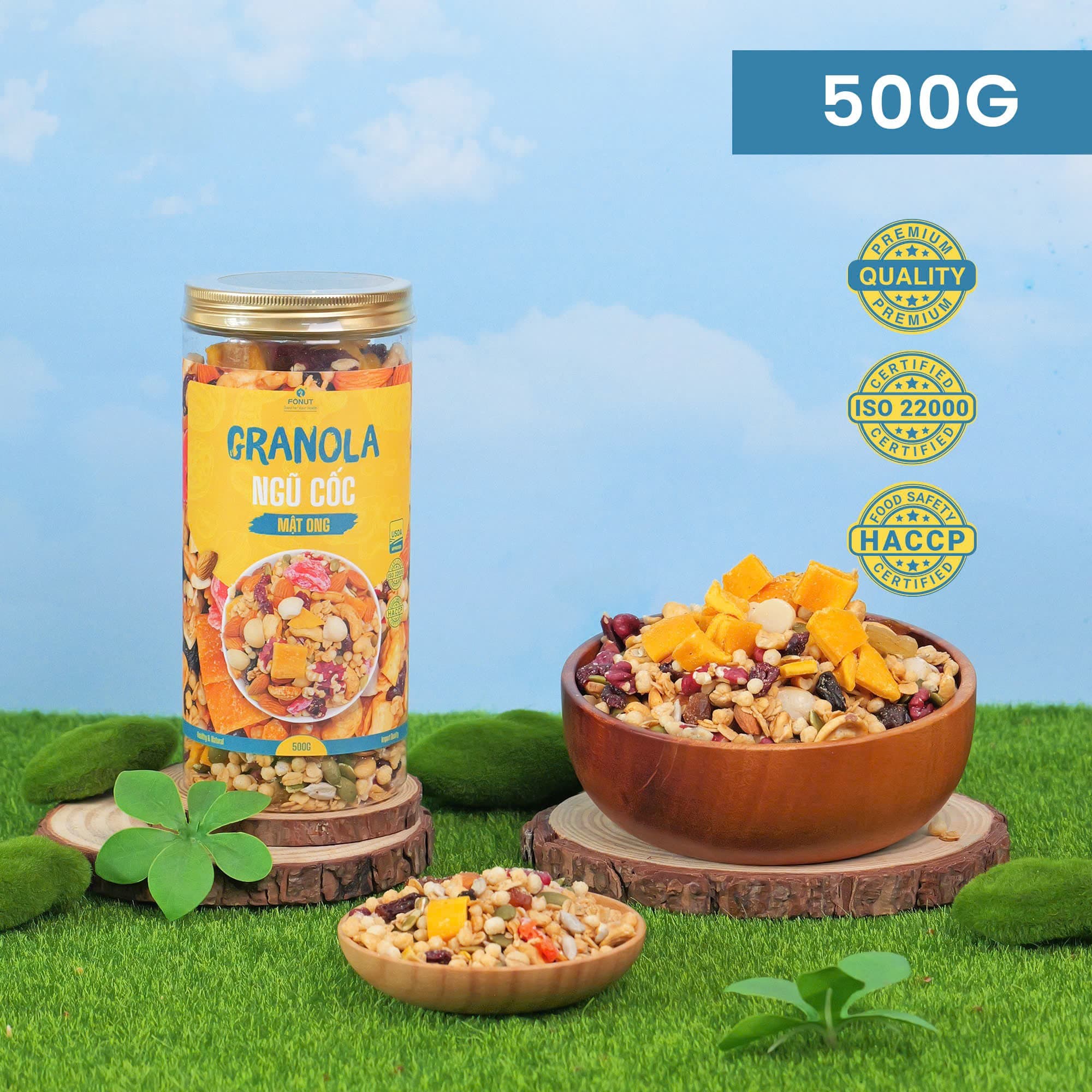 NGŨ CỐC DINH DƯỠNG GRANOLA hũ 500gr
