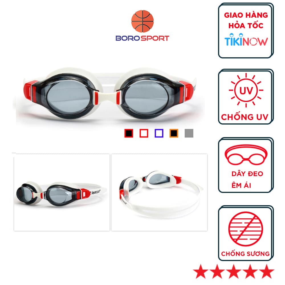 Kính bơi chống tia UV Chống sương mù bảo vệ mắt Cleacco dành cho vận động viên chuyên nghiệp hoặc người có sở thích đi bơi mỗi ngày màu sắc đa dạng Trắng