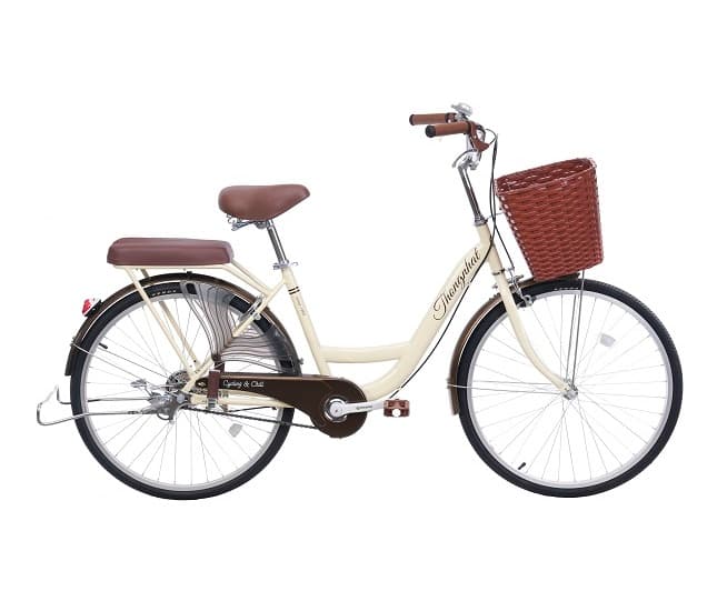 Xe đạp Thống Nhất mini 26 màu Kem