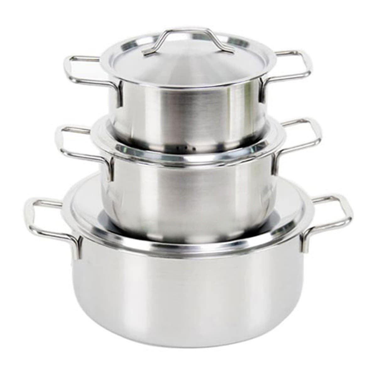Bộ 3 nồi 1 đáy inox Rainy cao cấp