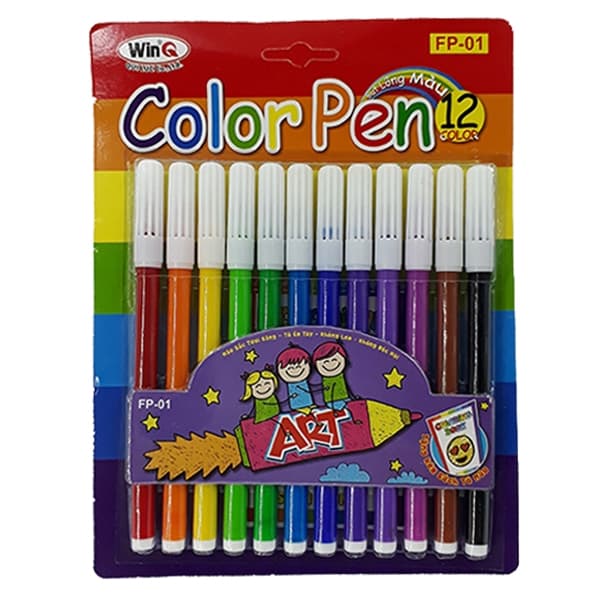 Bộ Bút Lông Màu Color Pen WinQ FP 01 12 Màu