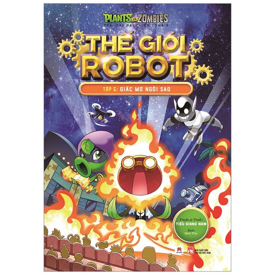 Sách Trái Cây Đại Chiến Zombie Thế Giới Robot Tập 5 Giấc Mơ Ngôi Sao