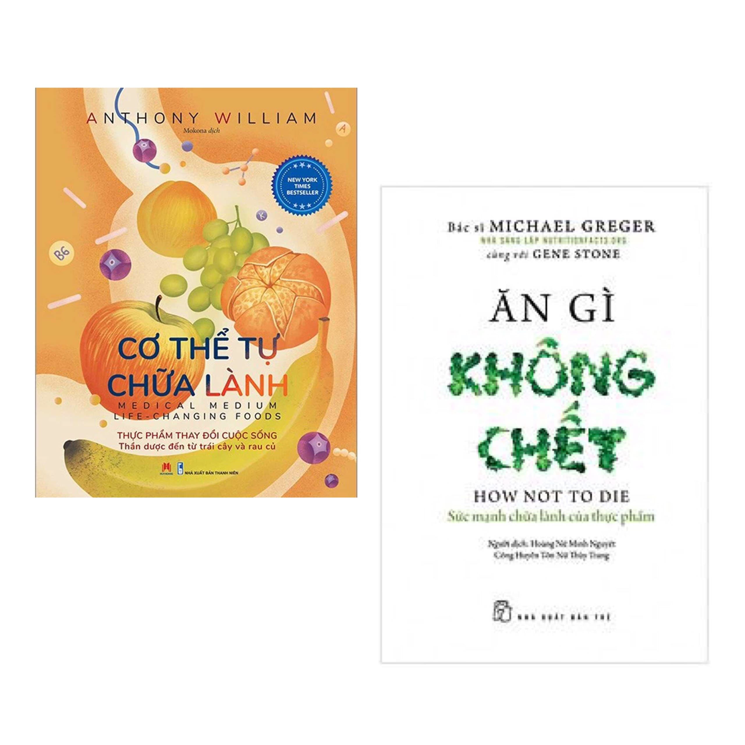 Combo Sách Hữu Ích Cho Sức Khỏe Cơ Thể Tự Chữa Lành Thực Phẩm Thay Đổi Cuộc Sống Ăn Gì Không Chết Sức Mạnh Chữa Lành Của Thực Phẩm