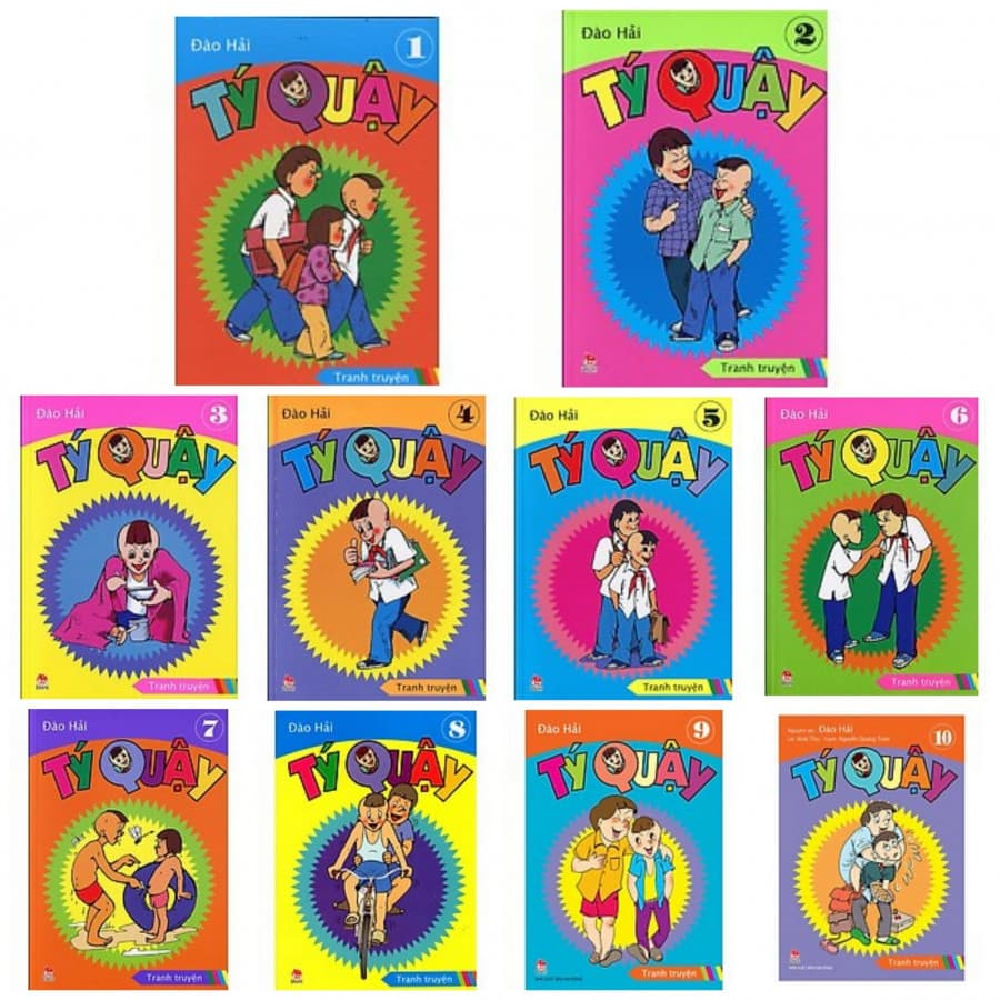 Combo trọn bộ 10 cuốn tý quậy bản đặc biệt tặng kèm bookmark AHA