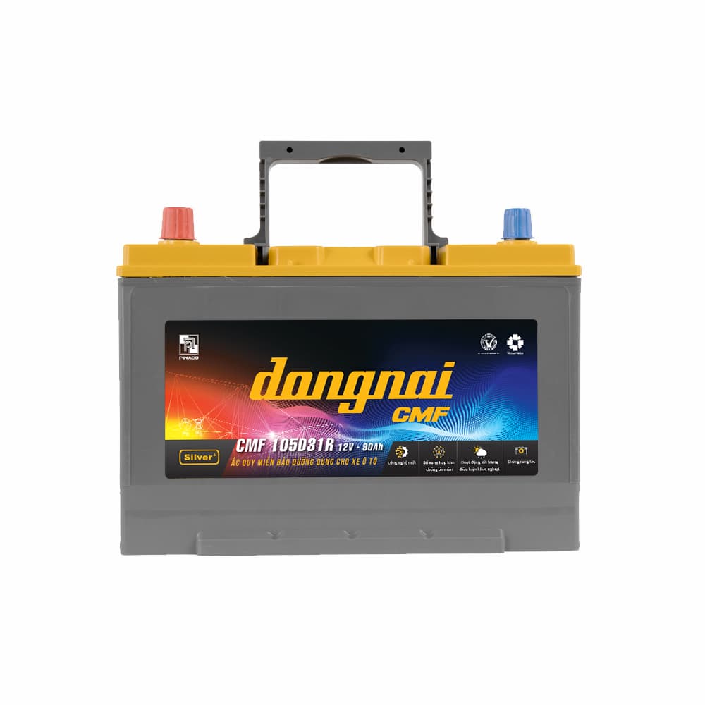 Ắc quy khô miễn bảo dưỡng Đồng Nai CMF 105D31R 12V 90Ah