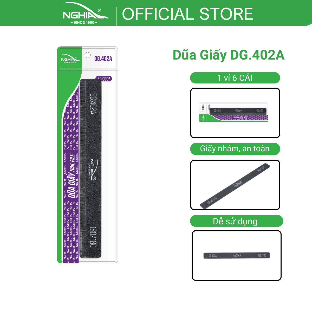 Dũa Móng Giấy DG 402A Kềm Nghĩa