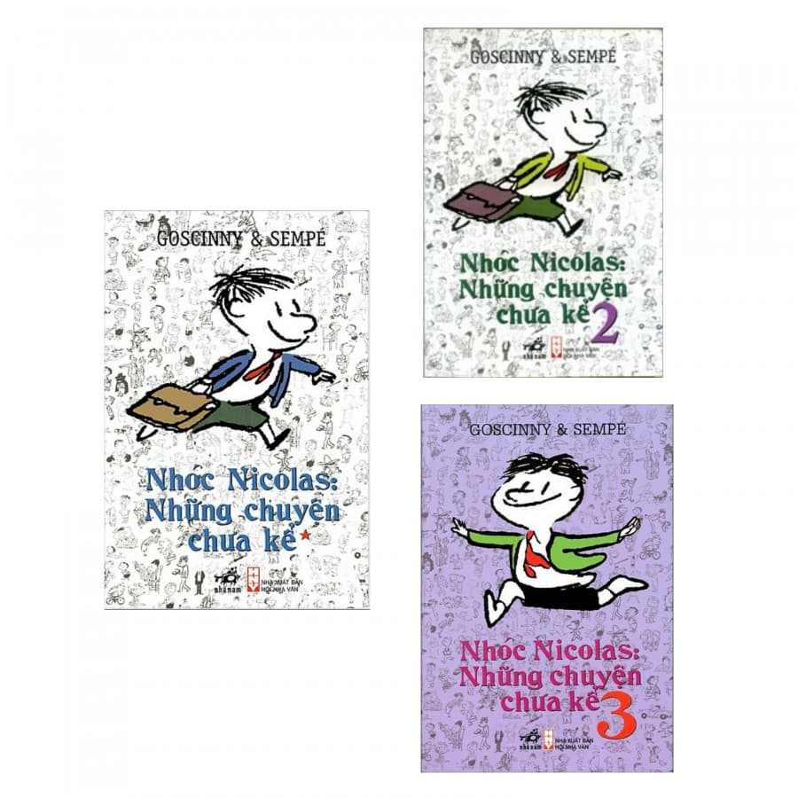 Combo Trọn Bộ 3 Tập Nhóc Nicolas Những Chuyện Chưa Kể Tặng Bookmark Thiết Kế