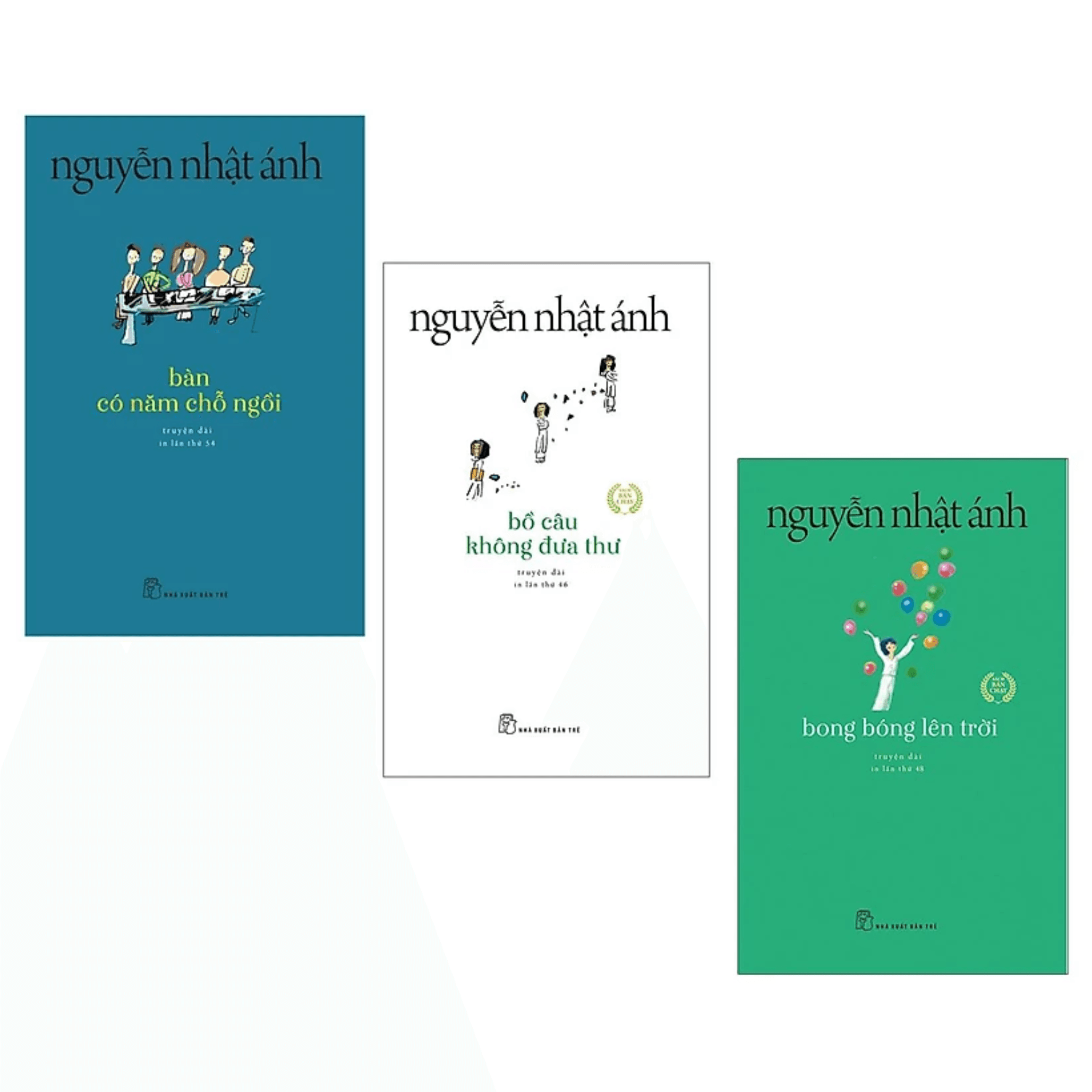 Combo 3 cuốn truyện Nguyễn Nhật Ánh Bàn có 5 chỗ ngồi Bồ câu không đưa thư Bong bóng lên trời