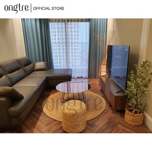 Thảm trải sàn cóilục bình hình tròn decor trang trí phòng khách 6080100120150180cm ongtre Vietnam. Lục Bình 150cm