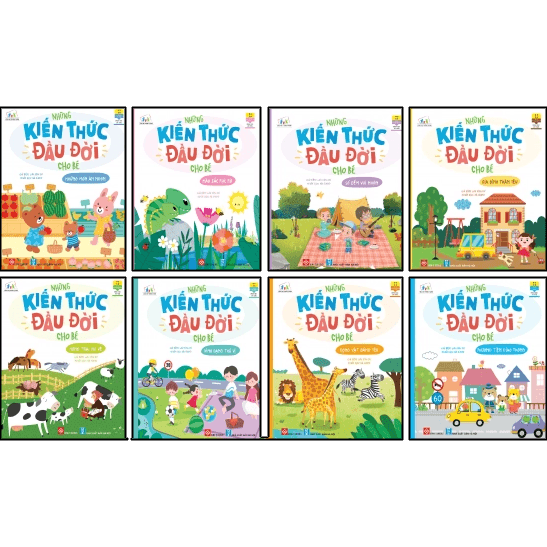 Combo 8 tập Những kiến thức đầu đời cho bé