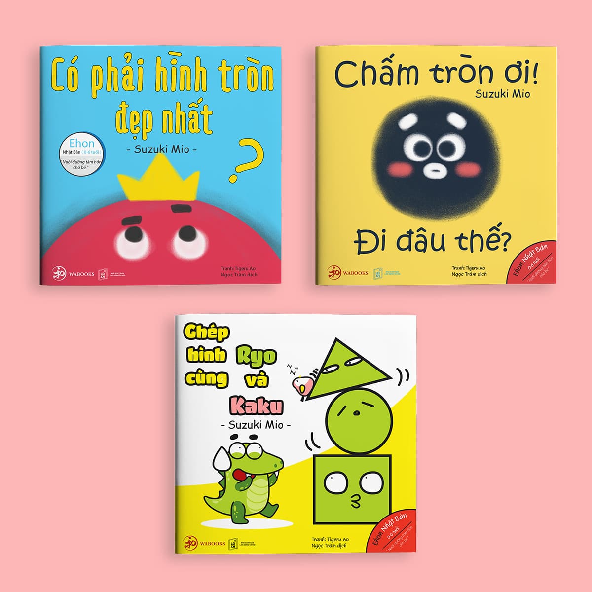 Điều kỳ diệu của hình khối Combo 3 cuốn Ehon Nhật Bản cho bé 0 6 tuổi