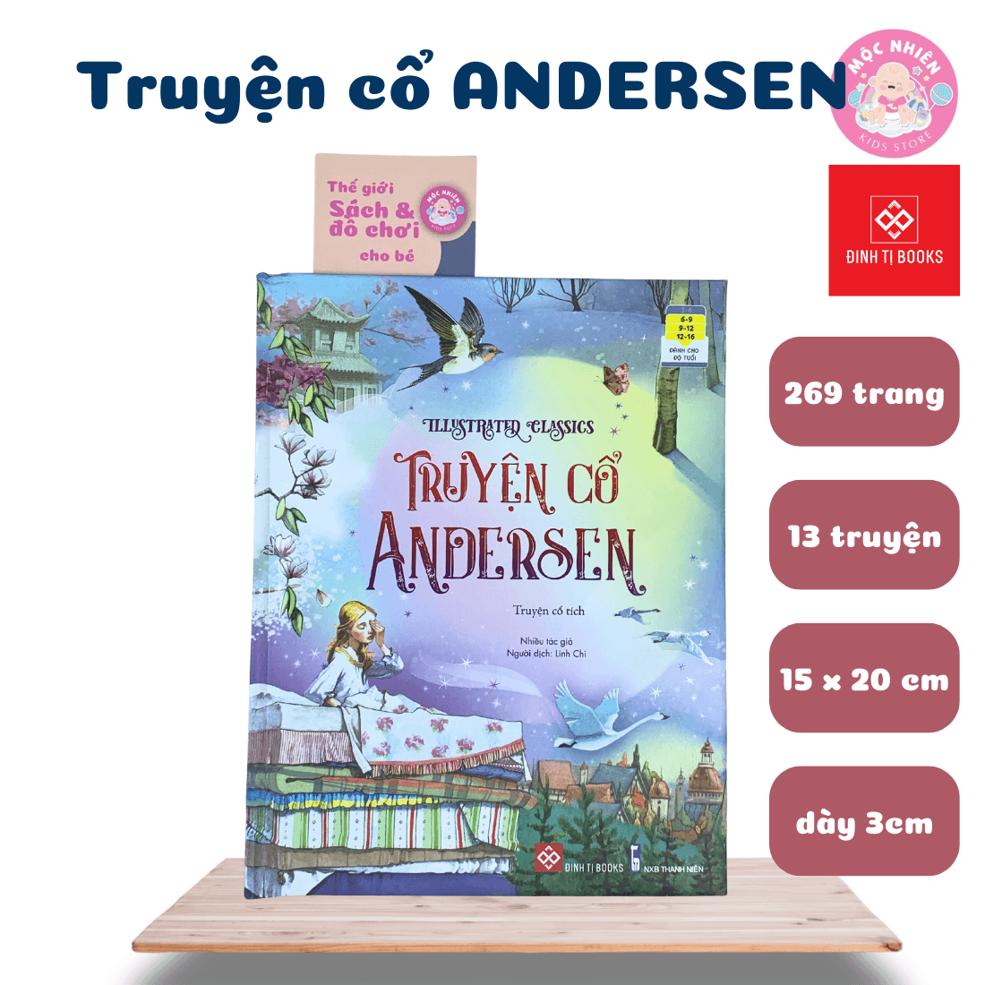 Truyện cổ tích thần thoại dân gian Andersen Grimm nghìn lẻ một đêm Đinh Tị Truyện Kể Kinh Điển Illustrated Classics Truyện cổ Andersen