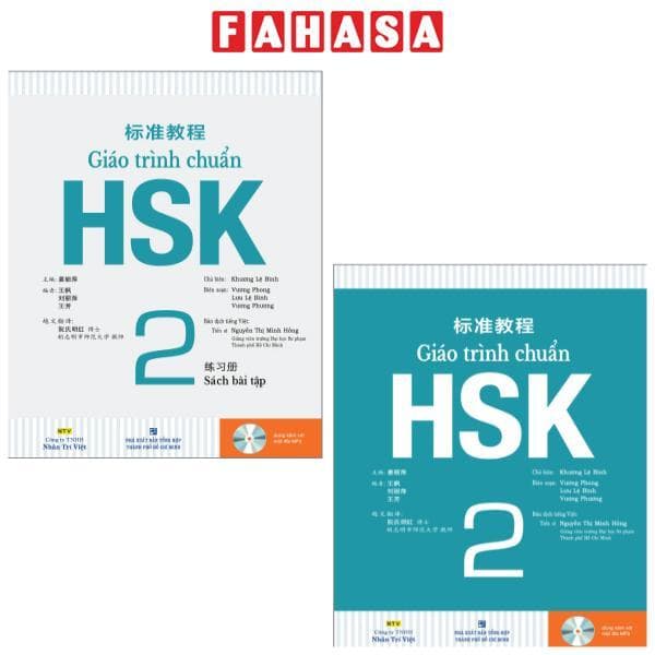 Combo Sách Giáo Trình Chuẩn HSK 2 Sách Bài Học Và Bài Tập Bộ 2 Cuốn