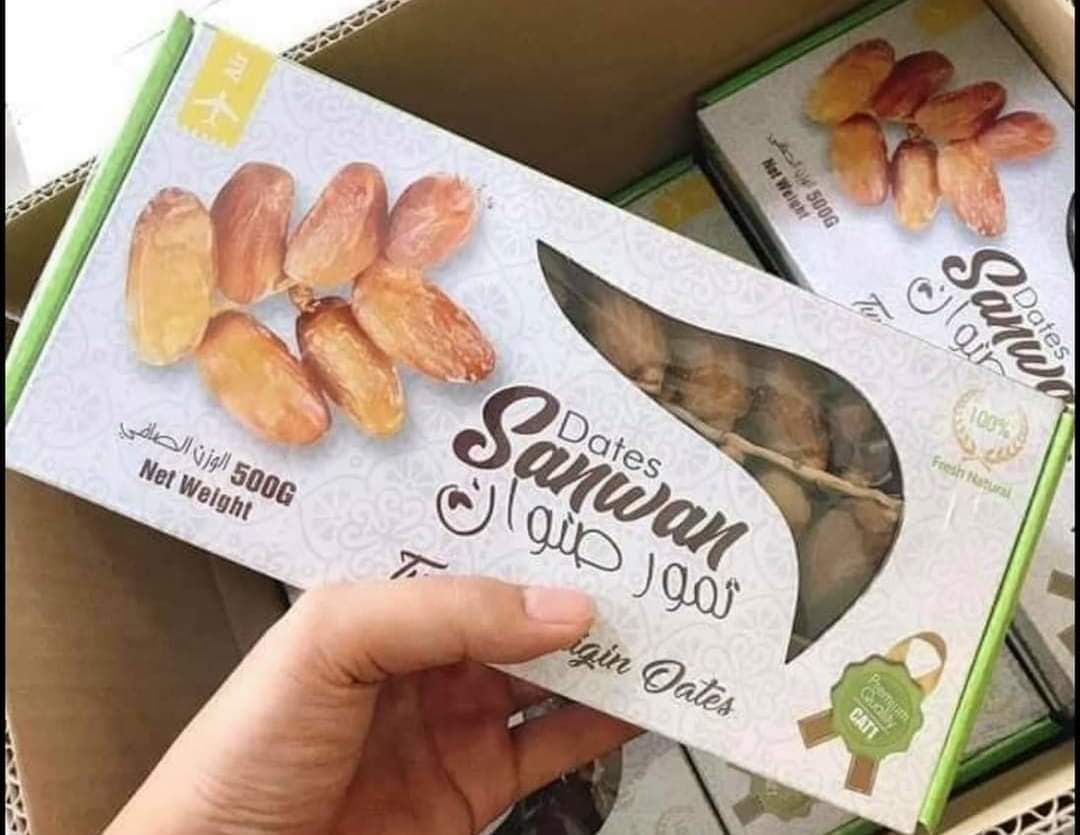 Chà Là sấy khô nguyên cành Tunisia hộp 500gr chà là tunisia hộp 500gr