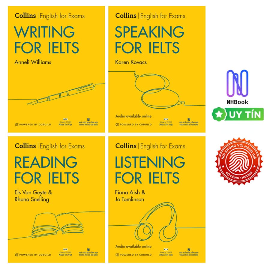 Combo Collins For IELTS 2nd Edition Writing Reading Listening Speaking Kèm file MP3
