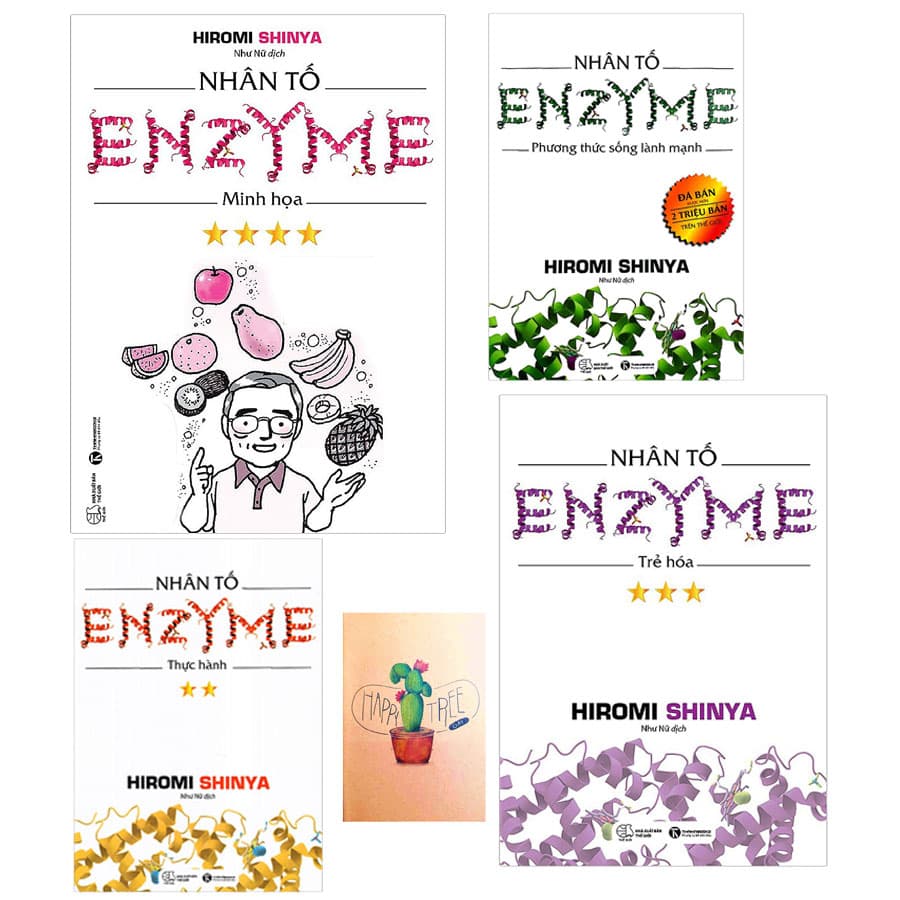 Combo Nhân Tố Enzyme Trẻ Hóa Phương Thức Sống Lành Mạnh Minh Họa Thực Hành Tặng Kèm Sổ Tay