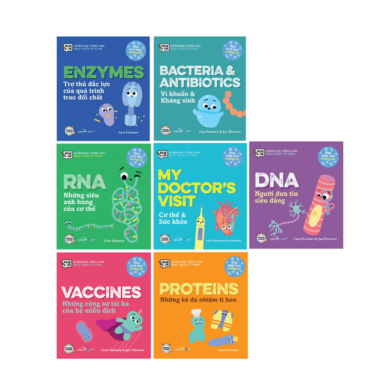 Combo Nhà Sinh Hóa Tương Lai My Doctors Visit Vaccines Bacteria &amp Antibiotics Enzymes RNA DNA Proteins