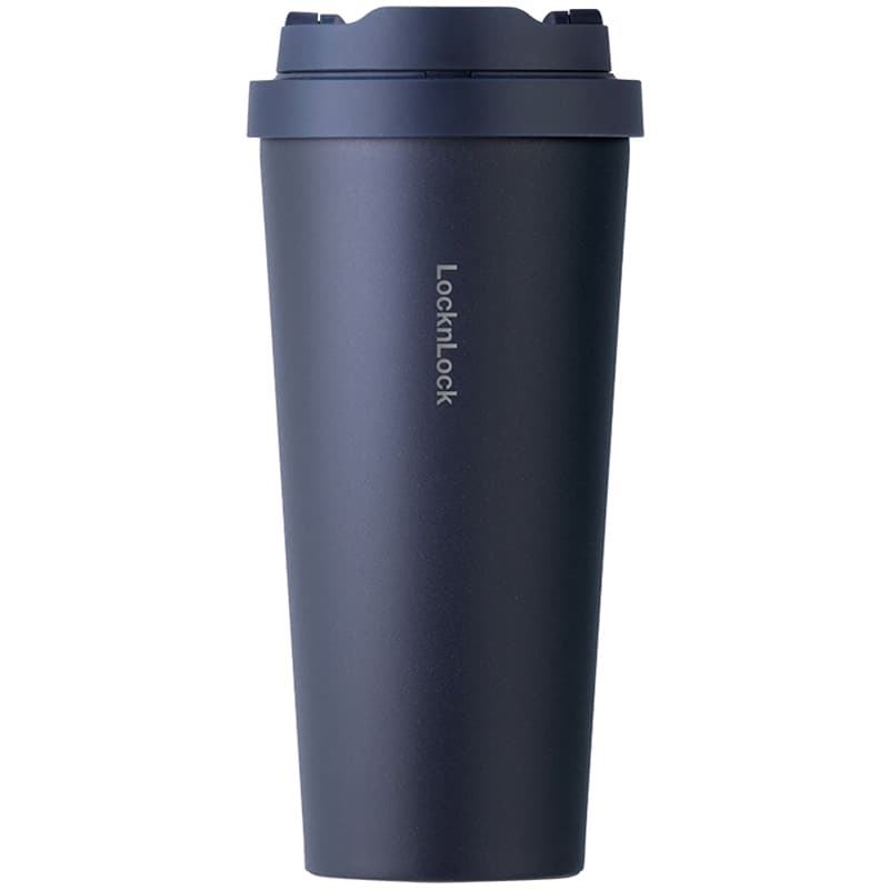 Bình Giữ Nhiệt Lock&Lock Energetic One Touch Tumbler LHC3249 550ML Xanh Navy