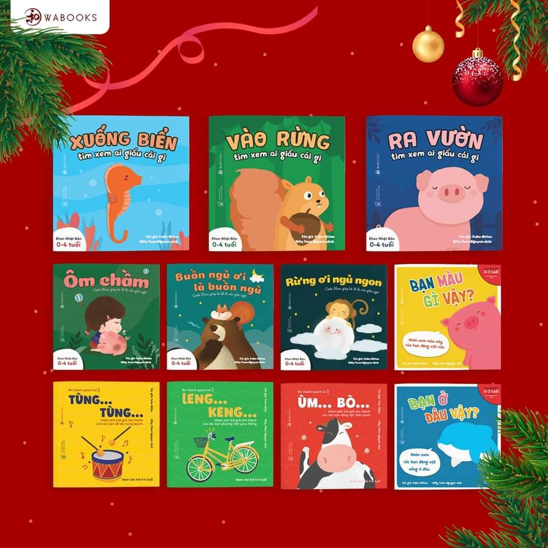 Combo 11 cuốn Ehon cho bé từ 0 6 tuổi Ai giấu cái gì Buồn ngủ ơi là buốn ngủ Bạn là ai vậy