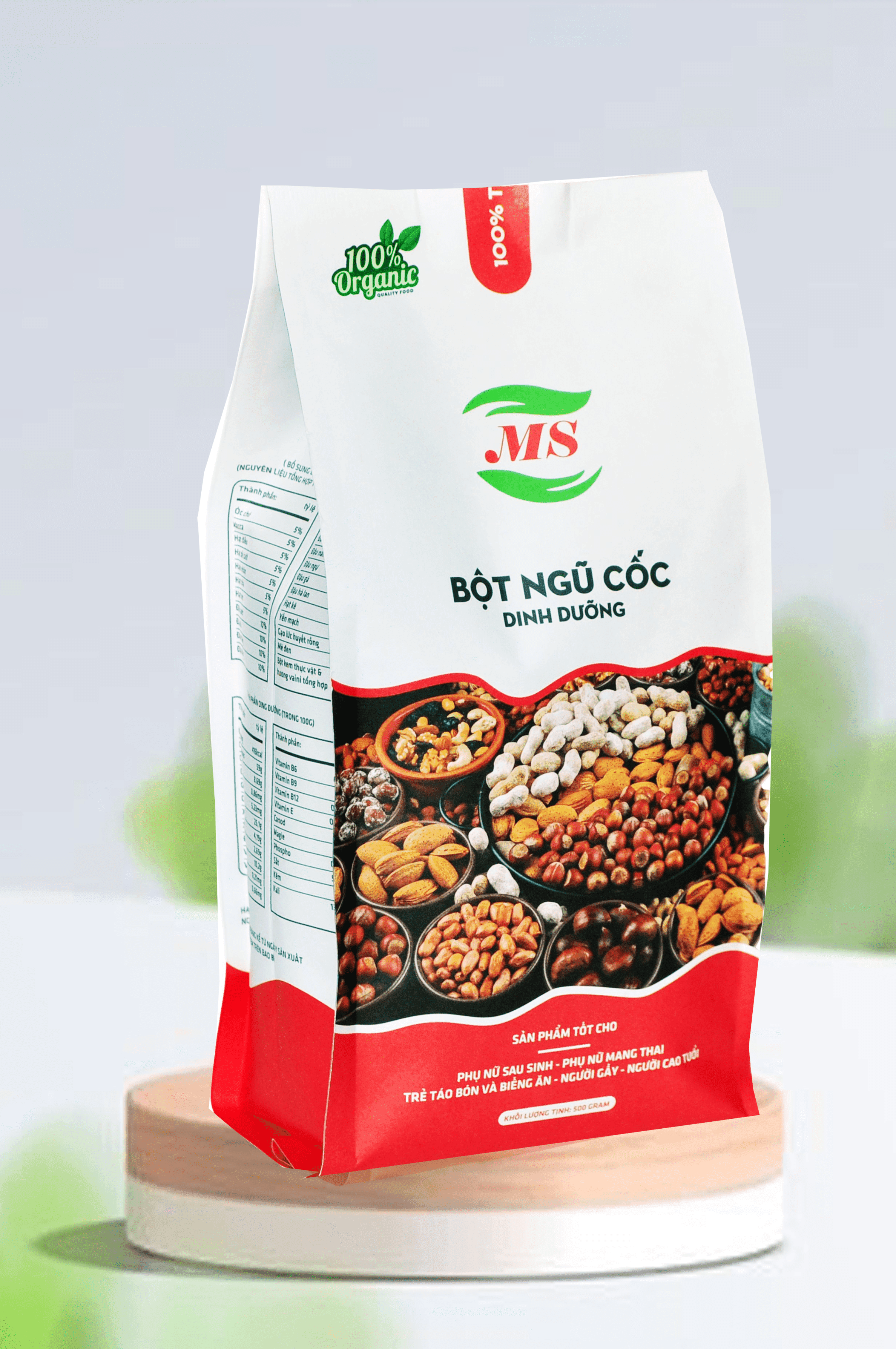 Bột ngũ cốc dinh dưỡng từ 18 loại Đậu & Hạt cao cấp MS 500gr