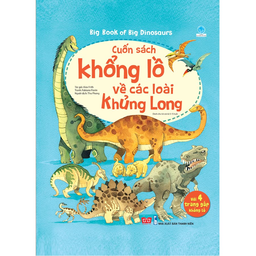 Sách Tương Tác Big Book Cuốn Sách Khổng Lồ Về Các Loài Khủng Long Tái Bản 2018