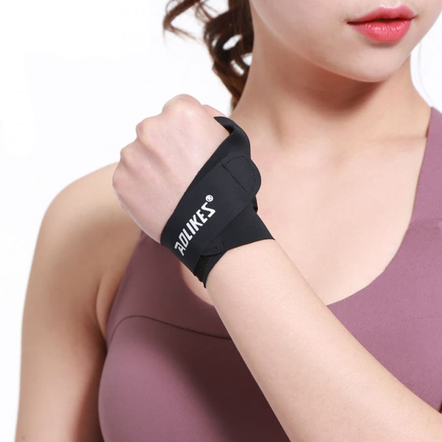 Dây Đeo Nẹp Ống Cổ Tay Hỗ Trợ khớp Khi Bong Gân Wrist Protector AOLIKES YE 1673 Tay Trái M