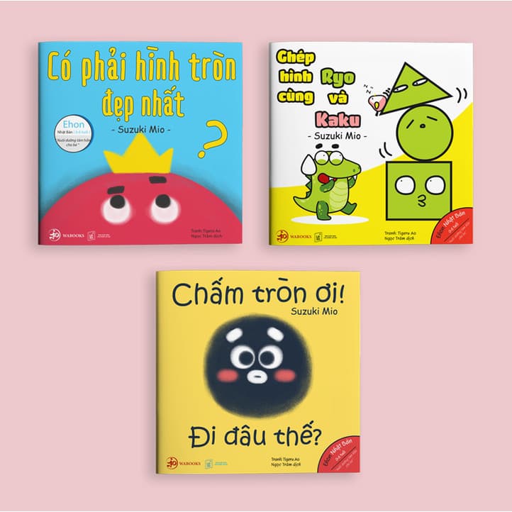 Combo Ehon Điều Kỳ Diệu Từ Những Hình Khối Bộ 3 Cuốn Ehon Nhật Bản 0 6 Tuổi Kèm Sổ Tay Mini Siêu Dễ Thương