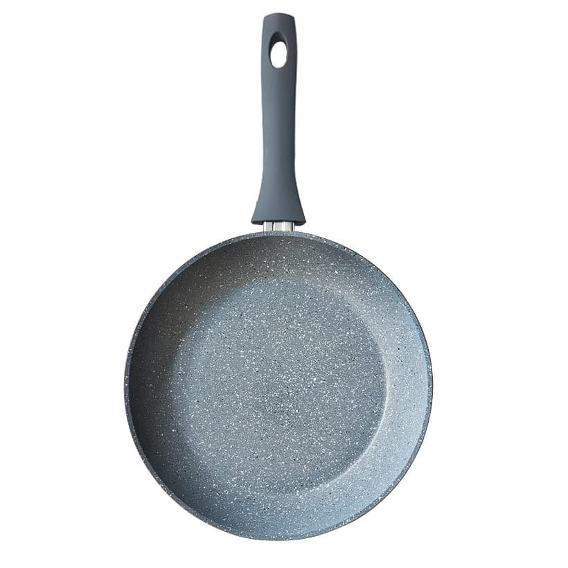 Chảo sâu lòng đáy từ chống dính vân đá Green Cook GCP02 xám 24cm