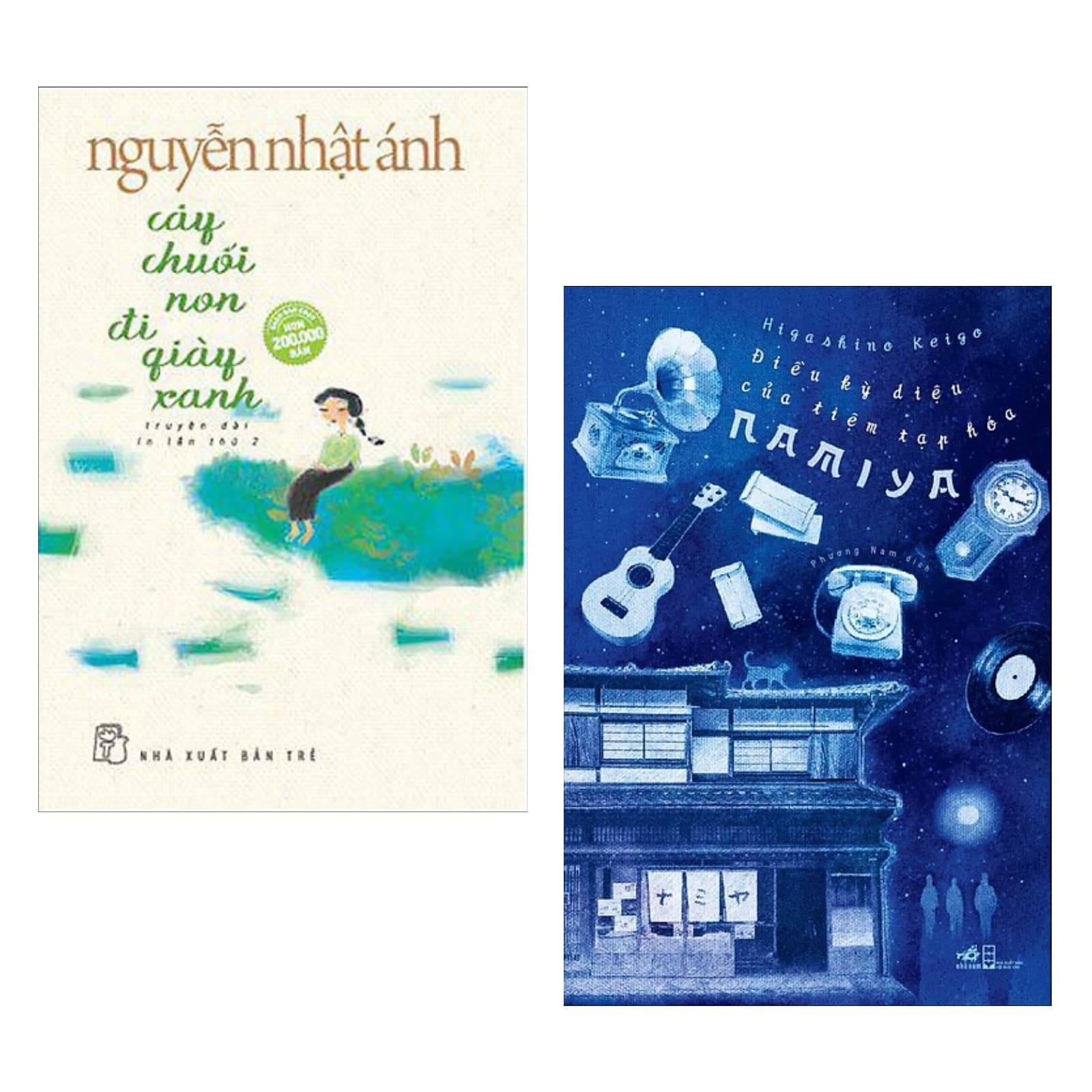 Combo 2 Cuốn Truyện Hay Cây Chuối Non Đi Giày Xanh Điều Kỳ Diệu Của Tiệm Tạp Hóa Tặng Kèm Bookmark GreenLife