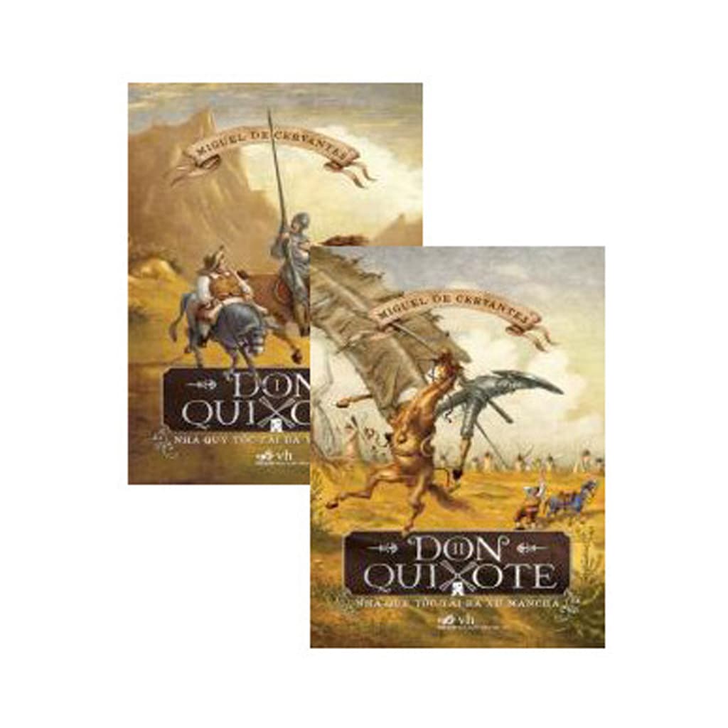 Sách Don Quixote Trọn Bộ 2 Tập Tái Bản